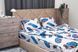 Комплект постельного белья Деметра-28 (евро, бязь gold lux, наволочки: 50х70 см 2 шт и 70х70 см 2 шт, молочный, голубое перо) IMI m-ps-bz-glx-dmtr28-vr-b-p фото 5