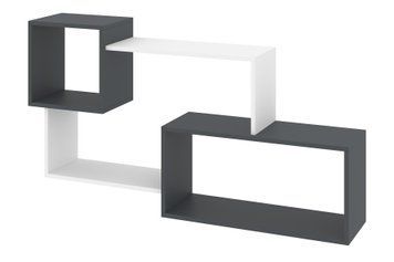 Полка настенная Seraxon (127,5 &times; 25 &times; 68,5 см, антрацит и белый) ph-plc-19-ntrc-bl фото