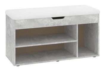 Тумба для взуття Zervex (100 &times; 38 &times; 50 см, бетон і білий) ph-tmb-vz-b8-bt-bl фото