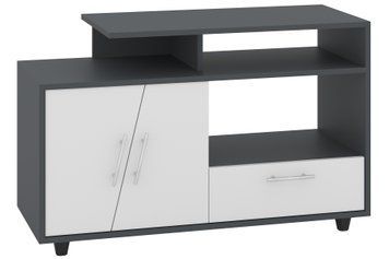 Тумба для TV Zarnex (100 &times; 40 &times; 63 см, антрацит і білий) ph-tmb-tv-r-ntrc-bl фото