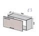 Кухонний модуль верхній №83 Соломія (80х28х36 см, антресоль, граніт сірий) IMI m-km-slm-nt-83-gr-sr фото