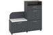 Тумба для взуття Feravon (118,4 &times; 35,6 &times; 114,5 см, антрацит і білий) ph-tmb-vz-b5-ntrc-bl фото