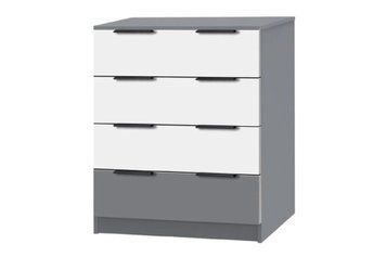 Комод Компакта-5 (80х38х88 см, серый шифер + белый) md-kmd-cmft4b-sr-sh-bl фото