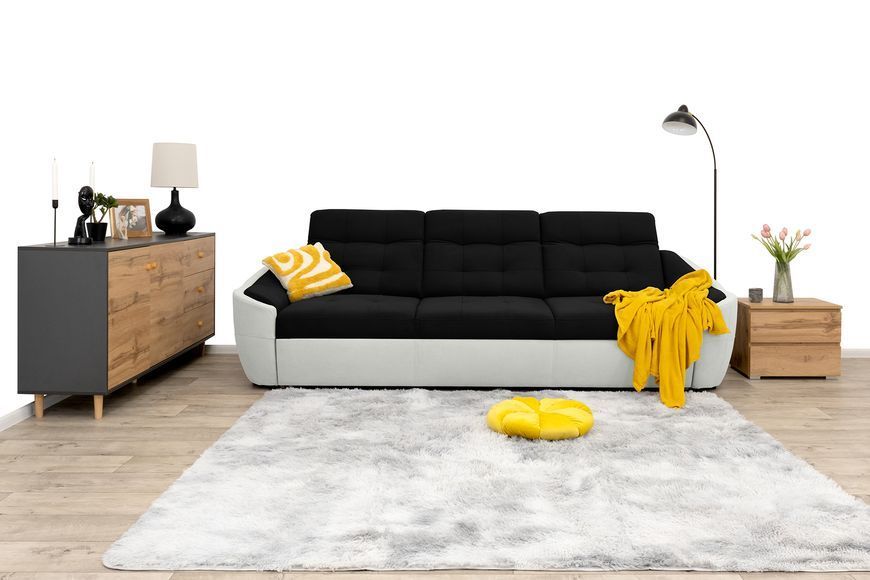 Диван Спейс (260 &times; 100 см, чорний з молочним) IMI Premium txs-ll-99-01 фото