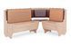 Кухонний куточок FjellFeast-1 (шкірзам, коричневий + сонома, 160х120 см) ph-k-grf-krch-snm фото 4