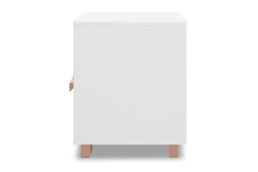 Тумба приліжкова Ранок-5 (50 &times; 45 &times; 55,6 см, біло-буковий) vr-tmb-stl-450-bl-bkv фото