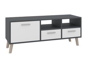 Тумба для TV Ivaron (120 &times; 40 &times; 46 см, антрацит і білий) ph-tmb-tv-mrg-ntrc-bl фото