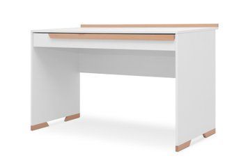 Стіл письмовий Ранок-6 (120 &times; 60 &times; 76,3 см, біло-буковий) vr-stl-ps-stl-bl-bkv фото