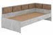Ліжко дитяче Belva (203,2 &times; 93,5 &times; 74,8 см, велюр, бетон, ірис 08) ph-dt-lg-s4-bt-rs8 фото