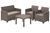 Комплект садових меблів Бузина (2-місний диван, стіл і 2 крісла, капучино) kt-nbs-ld-2-cpch фото
