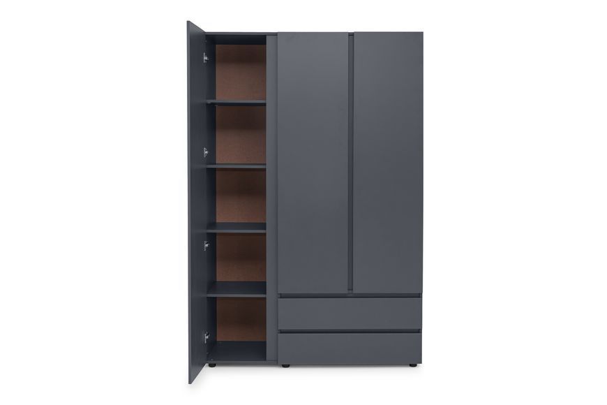 Шкаф Интегрис-6 (137х52х208 см, графит) vrt-sh-l-sh3-grf фото
