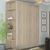 Шафа-купе Міраж-8 (120 &times; 45 &times; 240 см, кутові полички, дуб сонома) m-shk-mr8-12-45-db-snm фото