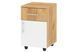 Тумба прикроватная Delrix-1 (35 &times; 38 &times; 57 см, тахо и белый) ph-prlj-tmb2-mln-th-bl фото