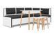Кухонный уголок Марсель (198 &times; 137 см, черный с белым) kkmrsl-chrn-bil фото 2