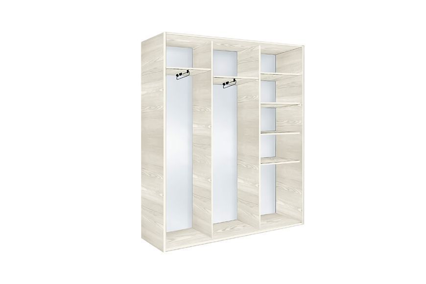 Шкаф Метрио-1 (170х45х210 см, дуб крафт белый) md-shcpft3-fst-dbkrfbl-bl фото