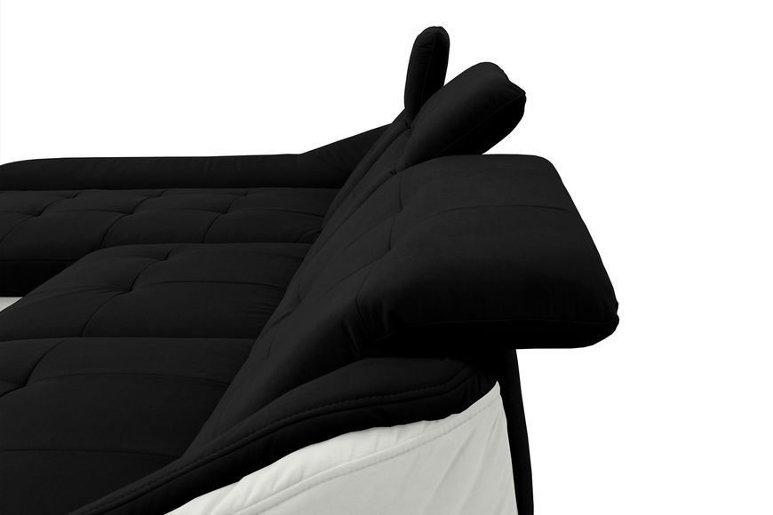 Кутовий диван Спейс XXL (375 &times; 310 см, чорний з молочним) IMI Premium kspsxxl-p-ll-99-1 фото