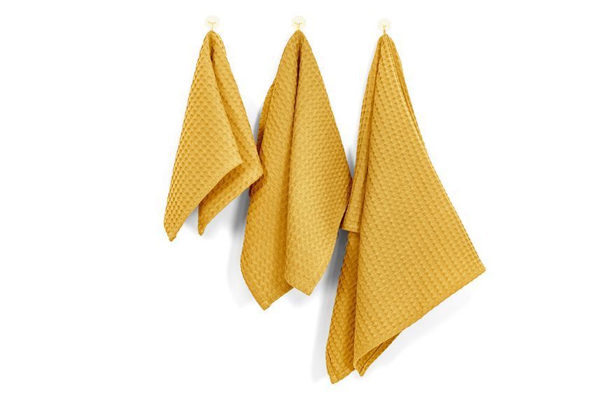 Кухонний рушник вафельний Жасмін (25 &times; 50 см, бавовна, гірчичний) IMI m-rsh-vf-jsmn-25-5-grch фото